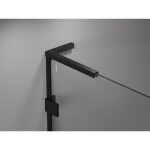 MEXEN/S - Lunar L sprchové dveře křídlové pravé 70 cm, transparent, černá 834L-070-000-70-00-P