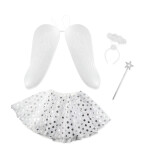 Dětský kostým tutu sukně anděl s křídly a přísluššenstvím