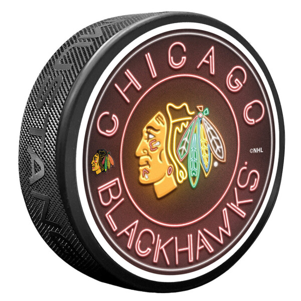 Mustang Puk Chicago Blackhawks NHL Neon