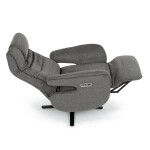 Polohovací křeslo, elektrické zabudované ovládání, funkce zero gravity, šedá, látka, TV-C5590 GREY2
