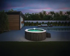 Marimex Pure Spa - Bubble Greywood Deluxe AP 4 / Vířivý bazén / nafukovací / pro 4 osoby / Wi-Fi (11400315)