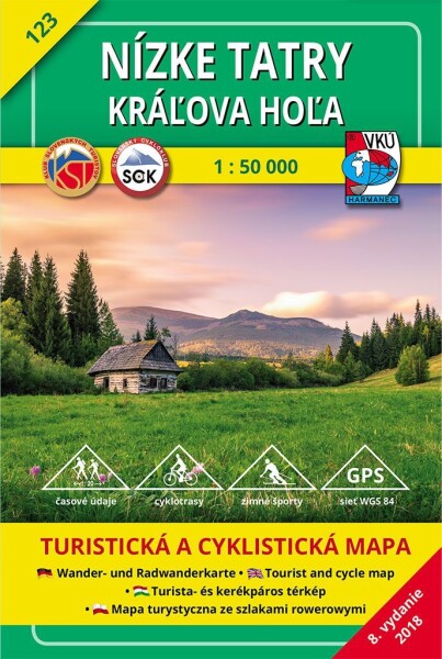 Nízke Tatry, Kráľova Hoľa 1 : 50 000