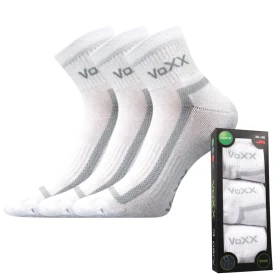 VOXX Ponožky sportovní CADDY B bavlněné 3pack BÍLÉ 39-42 117337