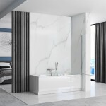 REA - Pohyblivá vanová zástěna LAGOS 80 Chrome REA-W7990