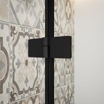 GELCO - TRINITY BLACK čtvercový kout 800x800 rohový vstup, matné sklo, GT2280-80M-B GT2280-80M-B