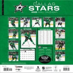 JF Turner Kalendář Dallas Stars NHL 2026 Wall Calendar