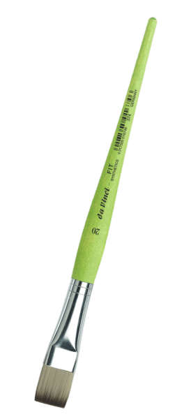 Štětec DaVinci zelený plochý 374 - 20