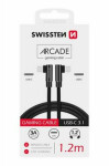 Swissten kabel Arcade USB-C/USB-C 1,2m, černá