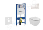 GEBERIT - Duofix Set předstěnové instalace, klozetu a sedátka Ideal Standard Tesi, tlačítka Sigma30, bílá/chrom 111.300.00.5 NF5