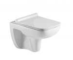 OLSEN SPA - Závěsné WC ADATTO RIMLESS se SLIM sedátkem Soft-close OLKLT2005E