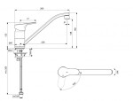 IDEAL STANDARD - Cerabase Dřezová baterie, BlueStart, chrom BD432AA