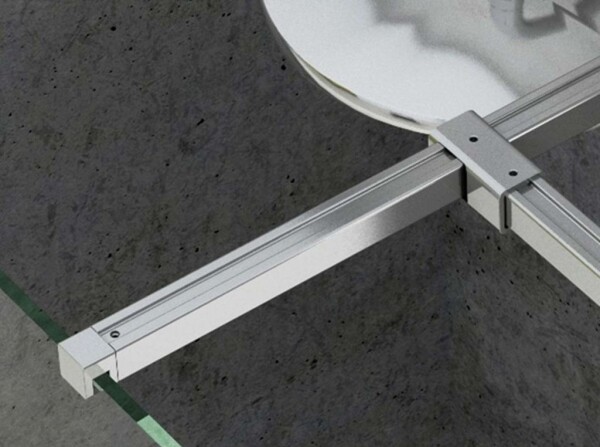 RAVAK - Spojka T pro vzpěru, chrom GWD01000C001