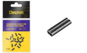 Delphin Krimpovací svorky pro návazce 0,7x1.5x6mm 20ks