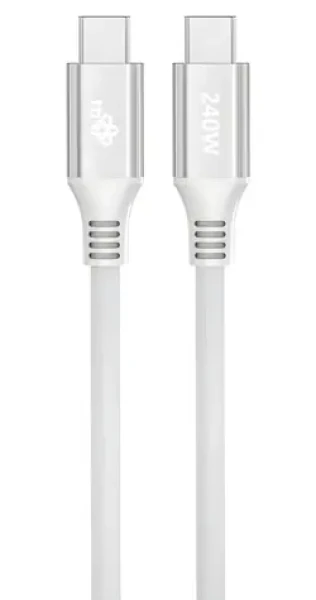 TB Touch USB-C - USB-C 240W bílý / Datový kabel / 1 m / Power Delivery (AKTBXKUCCOSI10W)