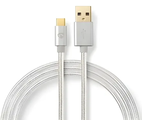 Nedis USB-A - USB-C / Kabel USB / USB 2.0 / 480 Mbps / 15 W / 2 m / nylon (CCTB60600AL20)