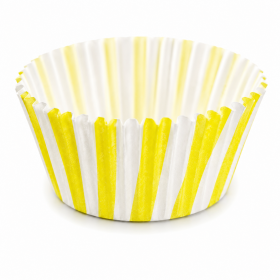 Cake star papírové košíčky na muffiny a cupcakes barevné 50x30 mm 100ks-vzor 12