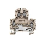 Weidmüller 1041650000 řadová svorka průchodky šroubovací Tmavě béžová 100 ks