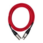Cascha Advanced Line Mic Cable Red 3m