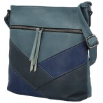 Trendy dámská koženková crossbody kabelka Nicoll, modrá