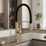 REA - Kuchyňská baterie Lago Brush Gold REA-B9336