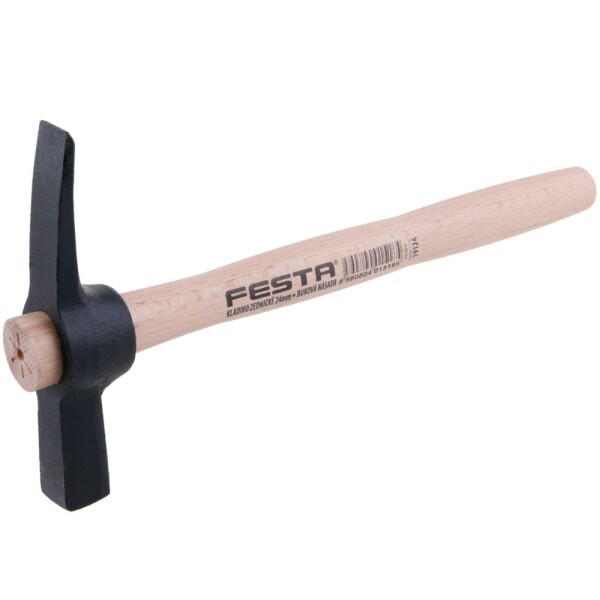 FESTA 19124 Kladivo zednické 435g, břit 24mm, dřevěná násada 30cm