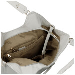 Elegantní dámská koženková kabelka na rameno Mandy, šedá