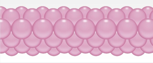 Balónková girlanda světlerůžová 3 m balonky.cz Balónková girlanda světlerůžová 3 m balonky.cz