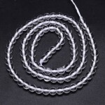 Přírodní křišťál - čirý - třída AA - ∅ 6 mm - 1 ks