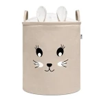 Sipo Koš na hračky XL se šňůrkou, skládací bavlněný / 63 l, Rabbit (SPXB04)