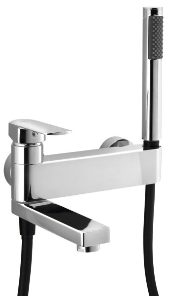 SAPHO - MIXONA nástěnná vanová baterie s ruční sprchou, otočné ramínko, chrom MG110