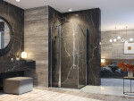 Aquatek GLASS R13 100x80cm CHROM Sprchová zástěna