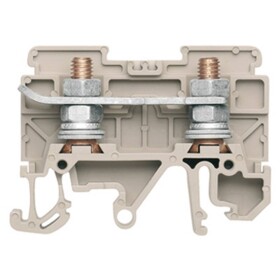 Bolt-type screw terminals, Feed-through terminal, Rated cross-section: 16 mm&sup2;, Screw connection, STL 5/EN 0448460000 Tmavě béžová Weidmüller 20 ks