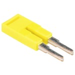 Weidmüller Z-series, Accessories, Cross-connector, For the terminals, No. of poles: 2 ZQV 2.5/2 1608860000-60 žlutá 60 ks