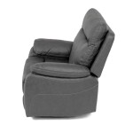 TV a relaxační křeslo s elektrickým ovládáním, potah šedá látka v dekoru vintage, 1 motor 240V