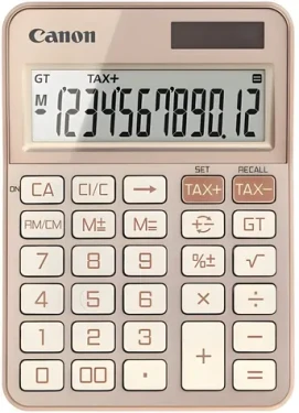 Canon KS-125KB-RG růžově zlatá / Kalkulačka / 12místná / solární a bateriové napájení (6818C001)