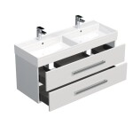Koupelnová skříňka s umyvadlem SAT Cube Way 120x53x46 cm bílá lesk CUBE461202BISAT CUBE461202BISAT
