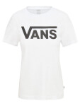 Vans FLYING V CREW white dětské triko s krátkým rukávem - L