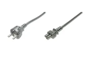 Digitus napájecí kabel CEE 7/7 - IEC C5 černý / Napájecí kabel / 1,2 m / H05VV-F3G (AK-440115-012-S)