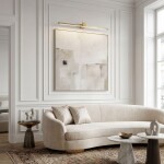 Koupelnové nástěnné LED svítidlo SWE048-1W 80cm GOLD BRUSH OSW-20148