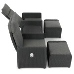 Zahradní set 1+2, polyratan, šedá, AZS-L2665 GREY