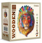 Dřevěné puzzle Mystický lev 505 dílků