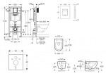 GROHE - Rapid SL Set předstěnové instalace, klozetu Oudee a sedátka softclose, tlačítko Skate Cosmopolitan, chrom SANI11BA1104