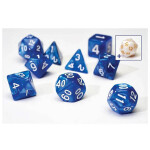 Sada kostek Sirius Dice Polyhedral - Pearl Blue - 7 ks + 1 bonusová