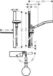 HANSGROHE - Rainfinity Sada sprchové hlavice 130, 3jet, tyče 90 cm a hadice, chrom 27671000