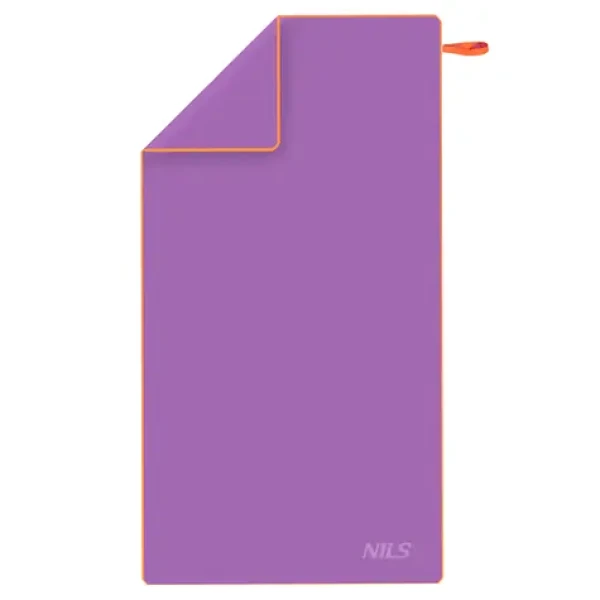 NILS NCR12 Ručník z mikrovlákna fialová/oranžová (5907695541212)