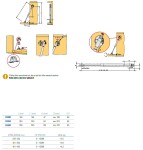 Italiana Ferramenta IF plynová vzpěra Kraby, pro spodní výklop, 355mm délka: 244mm (15594)
