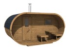 Oválná sauna 240 BOROVICE THERMO, rozložená COS40TWL