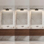 Koupelnové nástěnné LED svítidlo APP1866-1W 40 cm Black OSW-66022