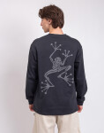 Tričko Gramicci Sticky Hands L/S Tee VINTAGE BLACK