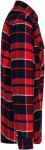 Kariban K 579 Flanelová košile s sherpa fleecovou podšívkou 20.K579 red/navy XXL